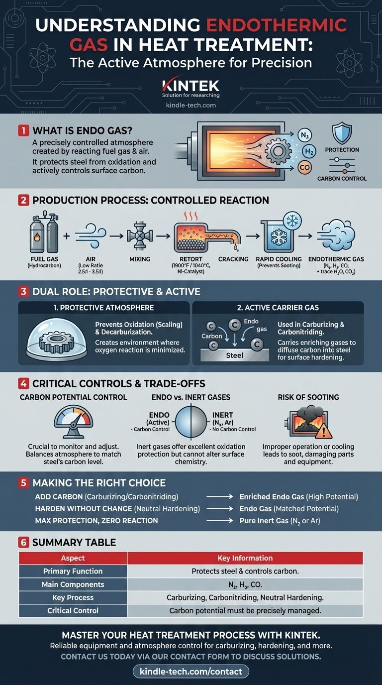 열처리에서 흡열성 가스란 무엇인가요? 제어된 분위기에 대한 가이드 시각적 가이드