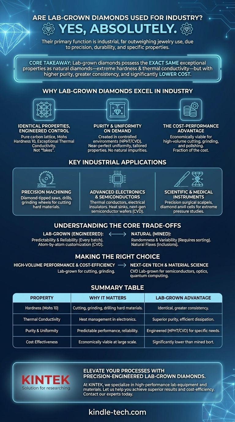 Are lab grown diamonds used for industry? The Unmatched Choice for Precision and Performance Visual Guide