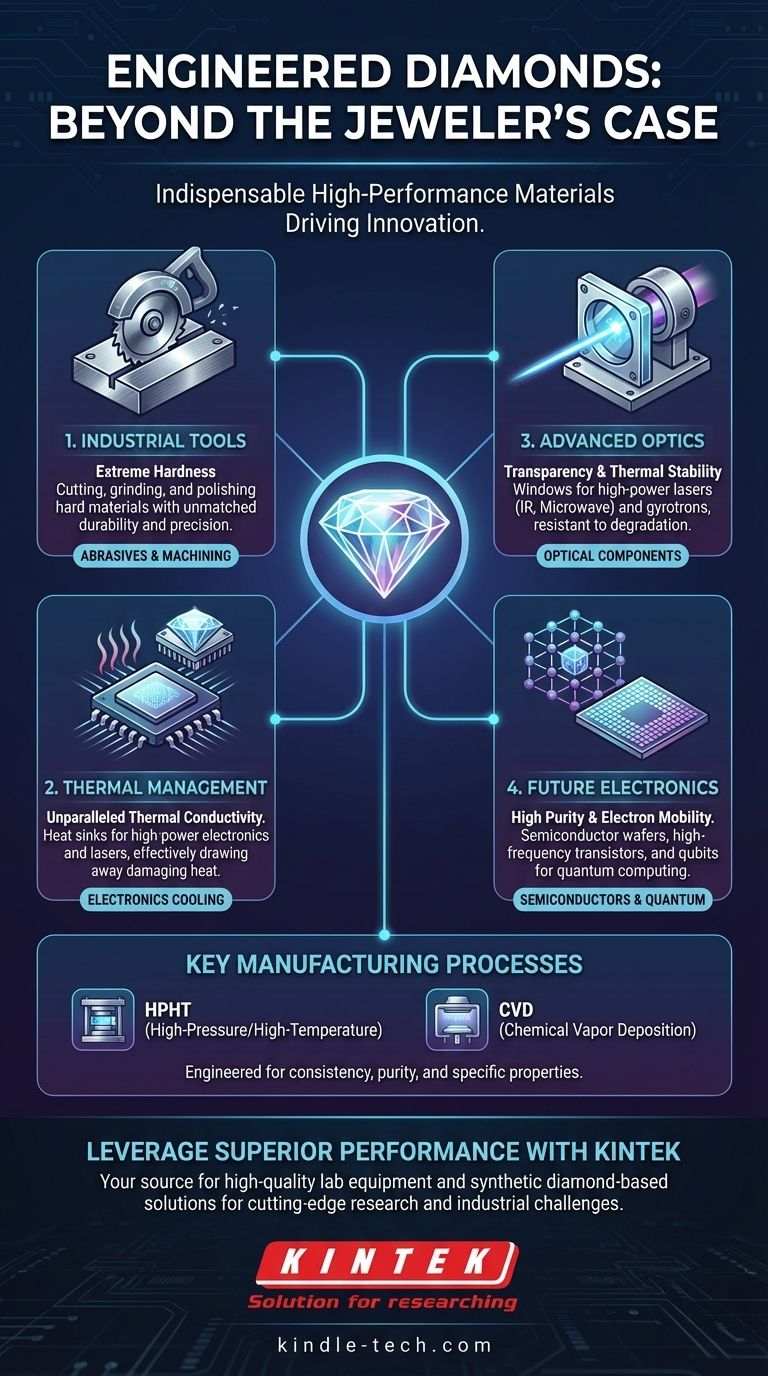 ¿Cuáles son las aplicaciones de los diamantes sintéticos? Desde herramientas de corte hasta ordenadores cuánticos Guía Visual
