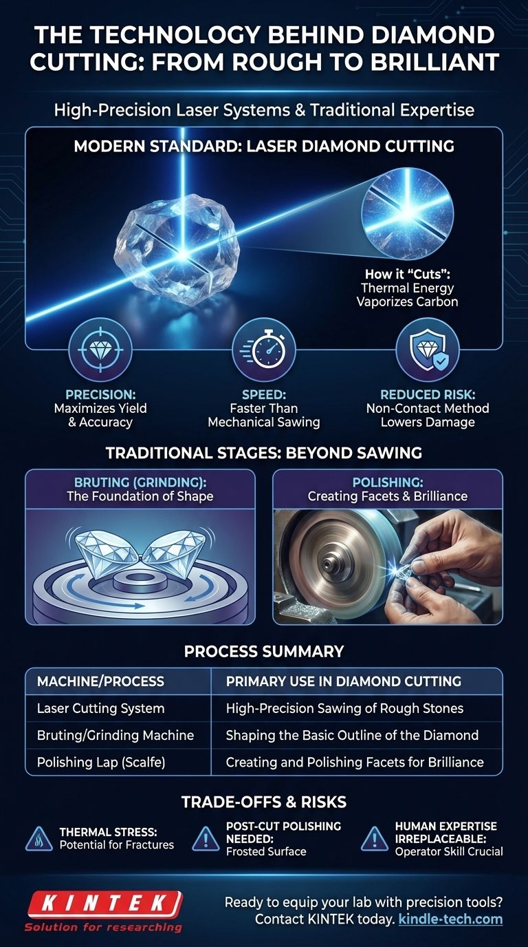 Welche Maschine wird zum Schleifen von Diamanten verwendet? Entdecken Sie die Lasertechnologie, die Edelsteine formt Visuelle Anleitung