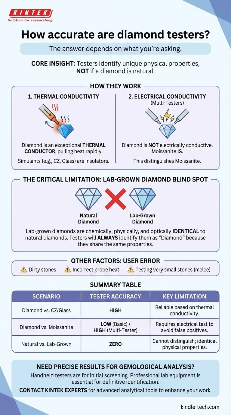 ما مدى دقة أجهزة اختبار الماس؟ دليل لقدراتها وحدودها الحقيقية دليل مرئي
