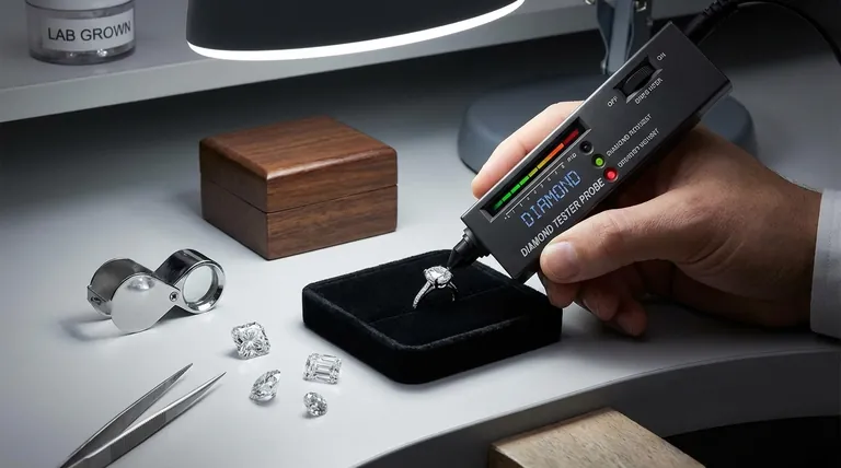 다이아몬드 테스터로 랩그로운 다이아몬드와 천연 다이아몬드를 구별할 수 있을까요? 다이아몬드 식별의 진실