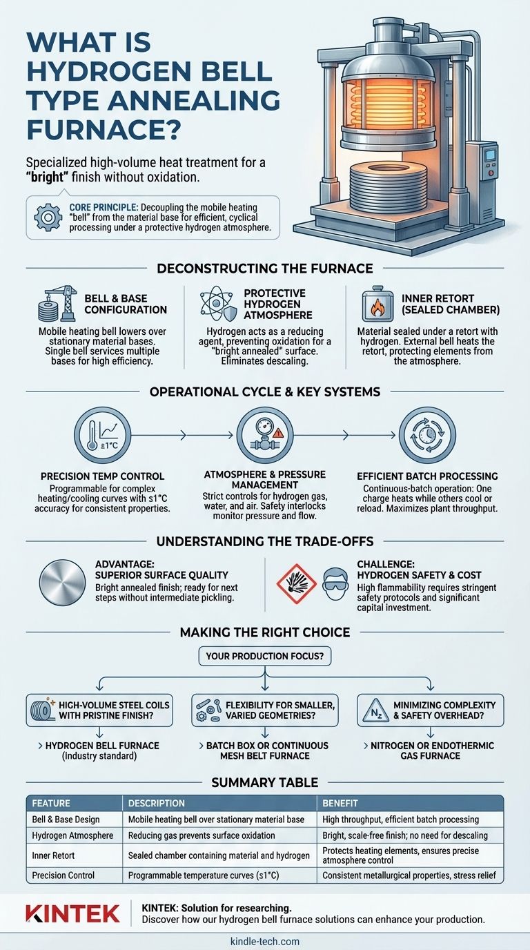 Che cos'è un forno di ricottura a campana a idrogeno? Ottenere una ricottura brillante e priva di scaglie per le bobine di metallo Guida Visiva