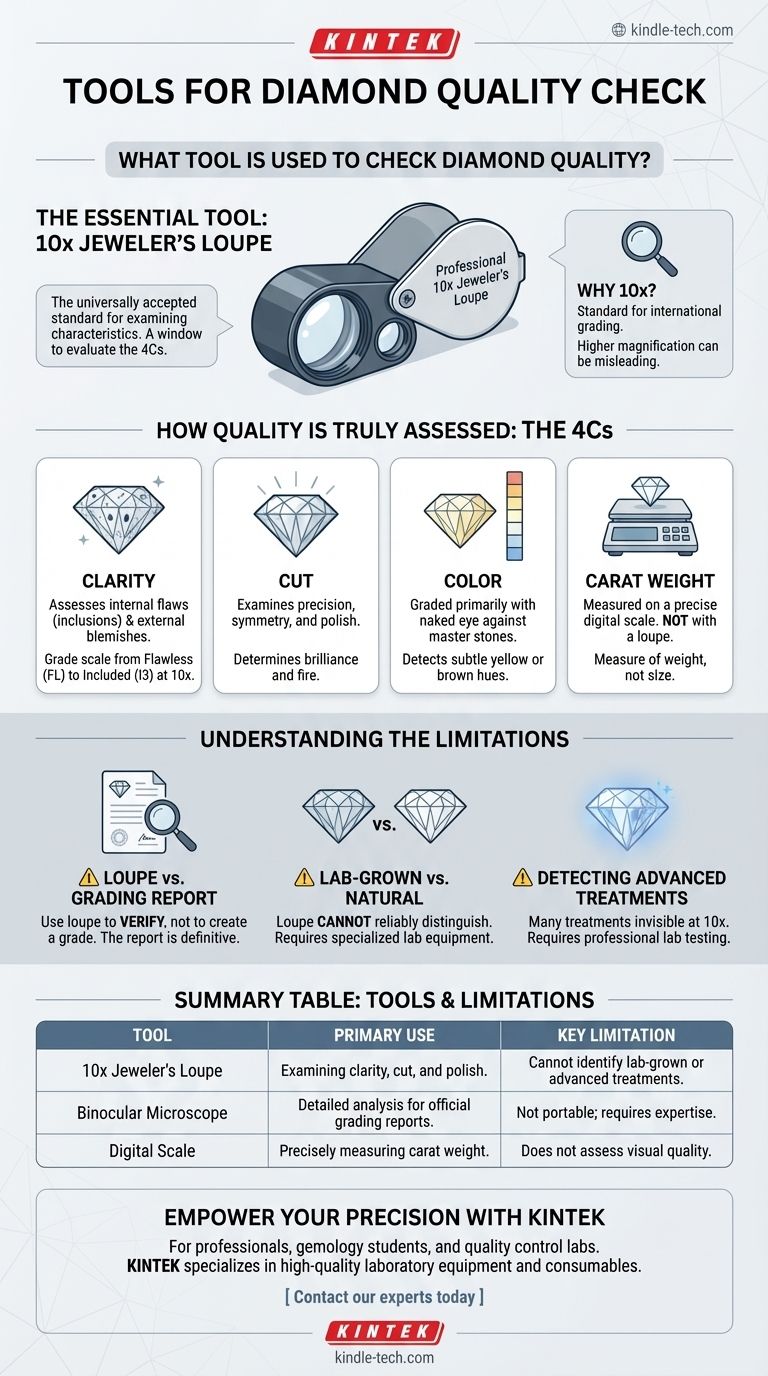 用什么工具检查钻石质量？必备放大镜和4C指南 图解指南