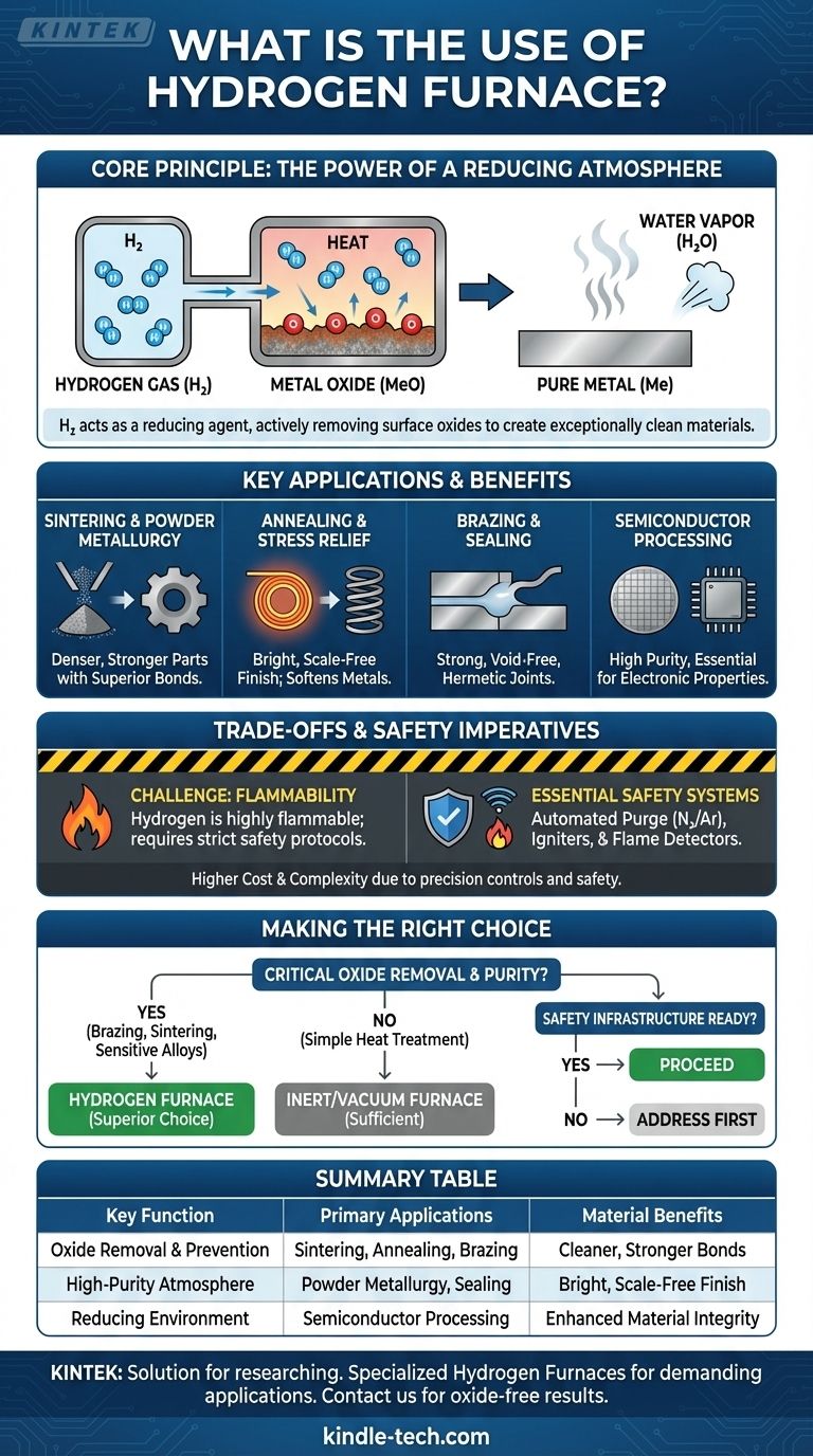 What is the use of hydrogen furnace? Achieve Superior Purity in High-Temperature Processing Visual Guide
