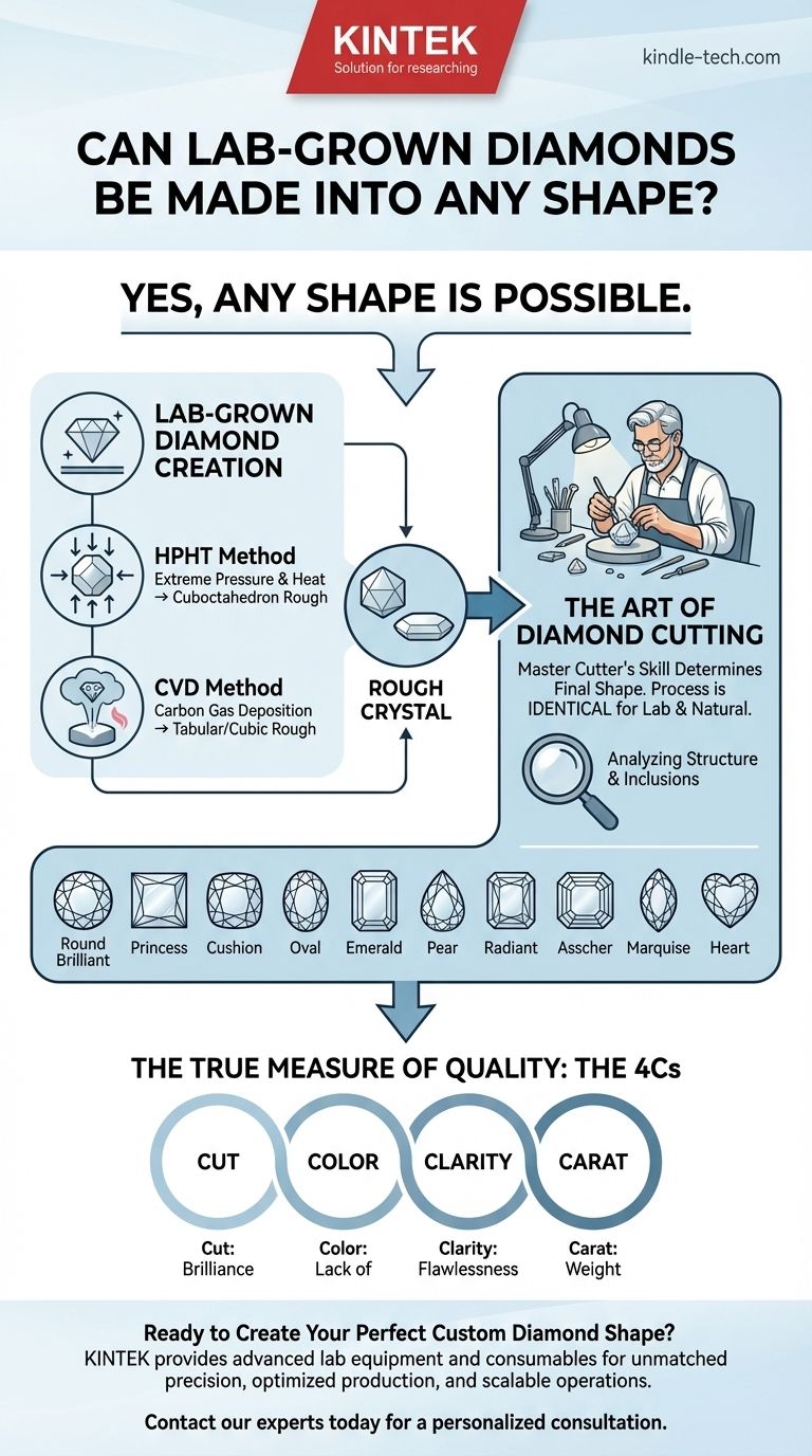 Можно ли придать выращенным в лаборатории бриллиантам любую форму? Откройте для себя безграничные возможности индивидуальных форм бриллиантов Визуальное руководство