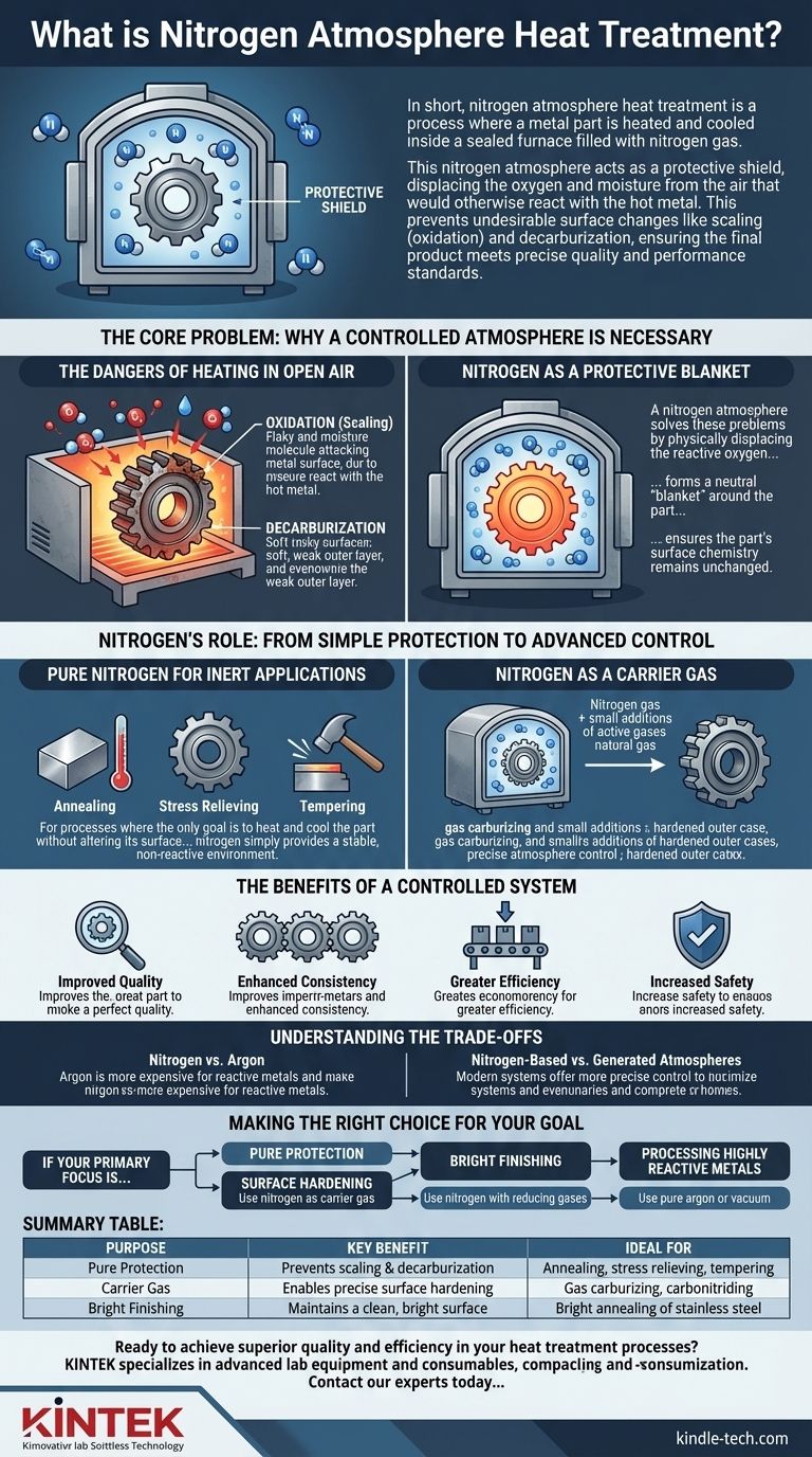 질소 분위기 열처리는 무엇인가요? 제어된 고품질 금속 가공을 위한 가이드 시각적 가이드