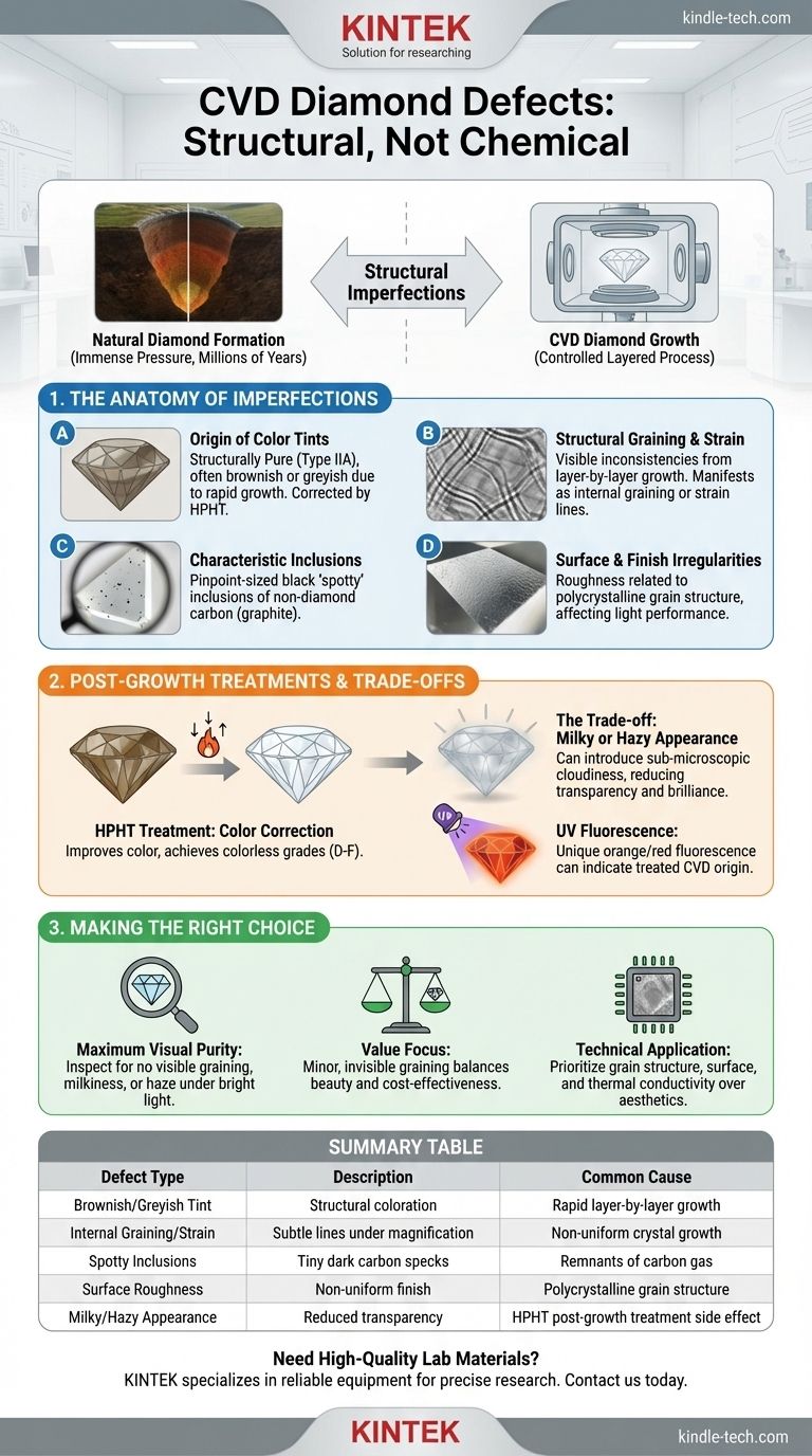 What are the defects in CVD diamond? A Guide to Identifying and Assessing Quality Visual Guide