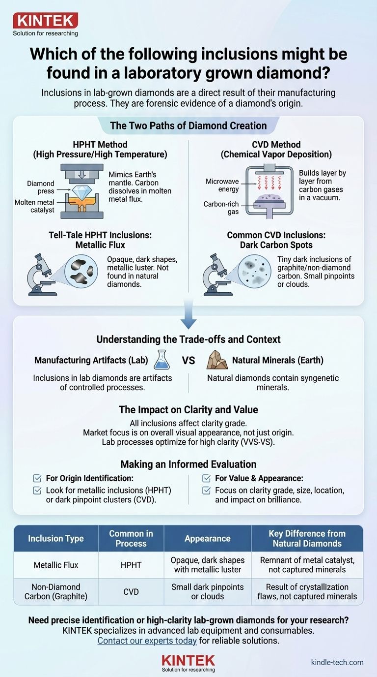 Which inclusions are found in lab-grown diamonds? Uncover the Signs of Man-Made Creation Visual Guide