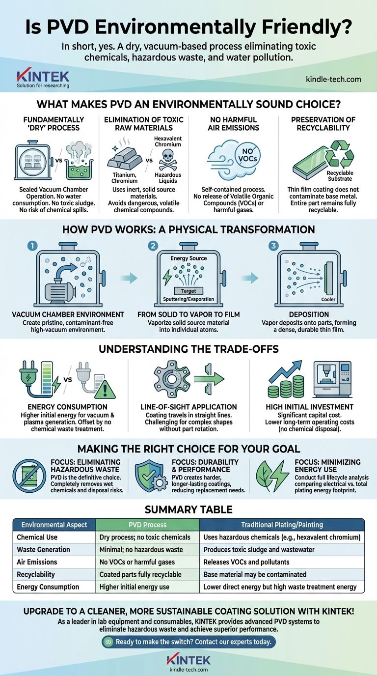 هل PVD صديق للبيئة؟ اكتشف الخيار المستدام للطلاء الحديث دليل مرئي