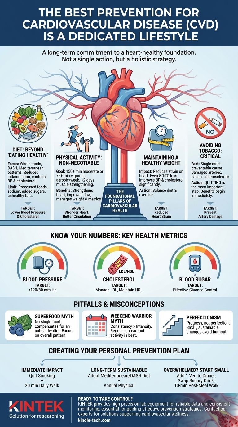 심혈관 질환(CVD)의 가장 좋은 예방법은 무엇인가요? 최적의 심장 건강을 위한 평생 전략 시각적 가이드
