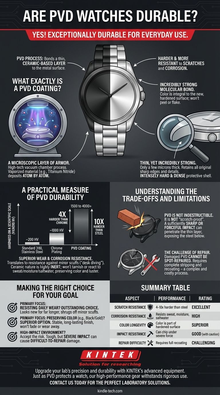 Are PVD watches durable? Discover the Superior Scratch & Corrosion Resistance Visual Guide