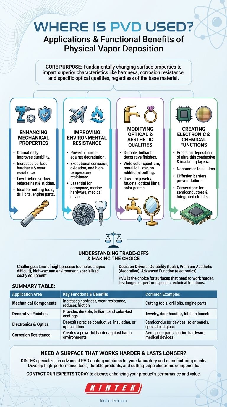 Where is PVD used? Unlock Superior Surface Performance for Your Products Visual Guide