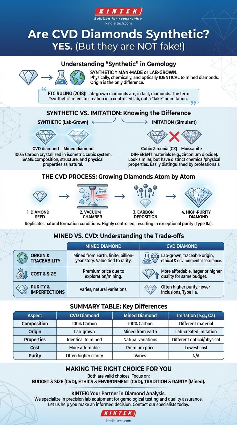 Are CVD diamonds synthetic? Discover the Truth About Lab-Grown Diamonds Visual Guide