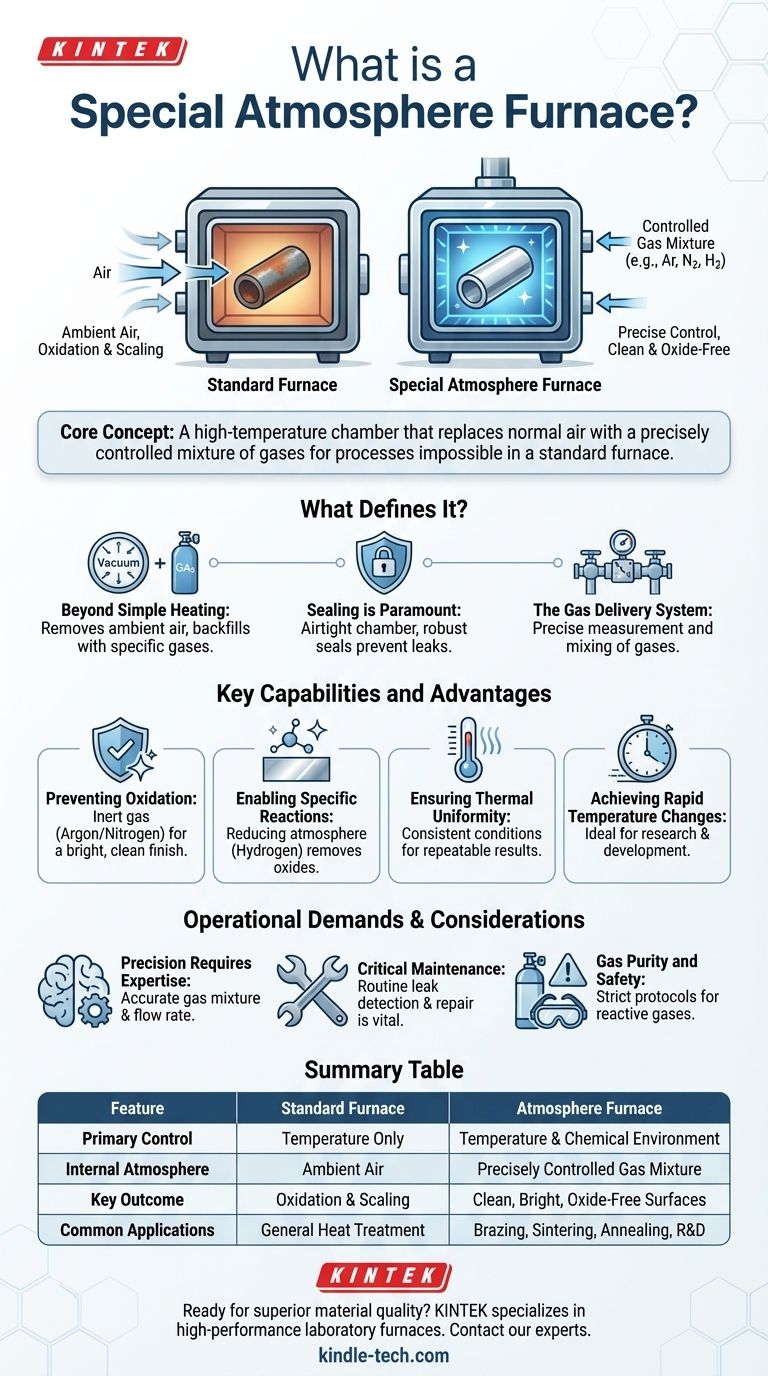 특수 분위기 전기로란 무엇인가요? 산화 방지 열처리를 위한 정밀 제어 시각적 가이드