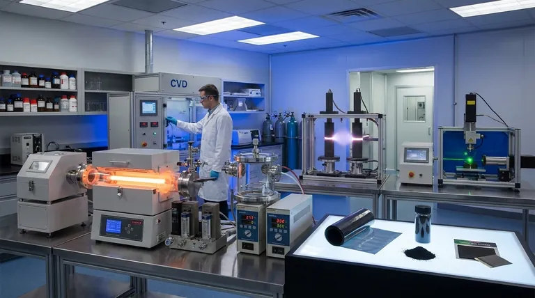 Каковы методы производства УНТ? Сравните дуговой разряд, лазерную абляцию и CVD