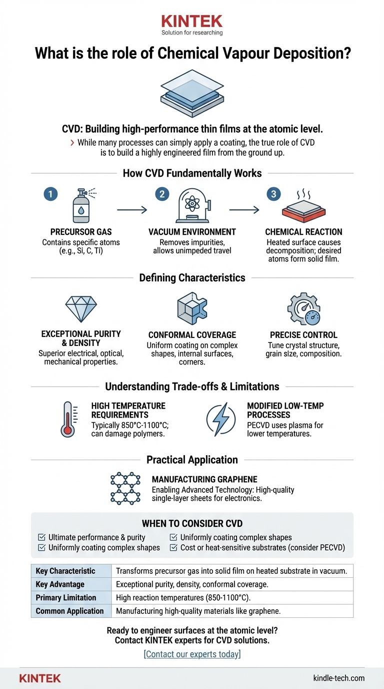 화학 기상 증착의 역할은 무엇인가요? 고성능 초박막 필름 제작 시각적 가이드
