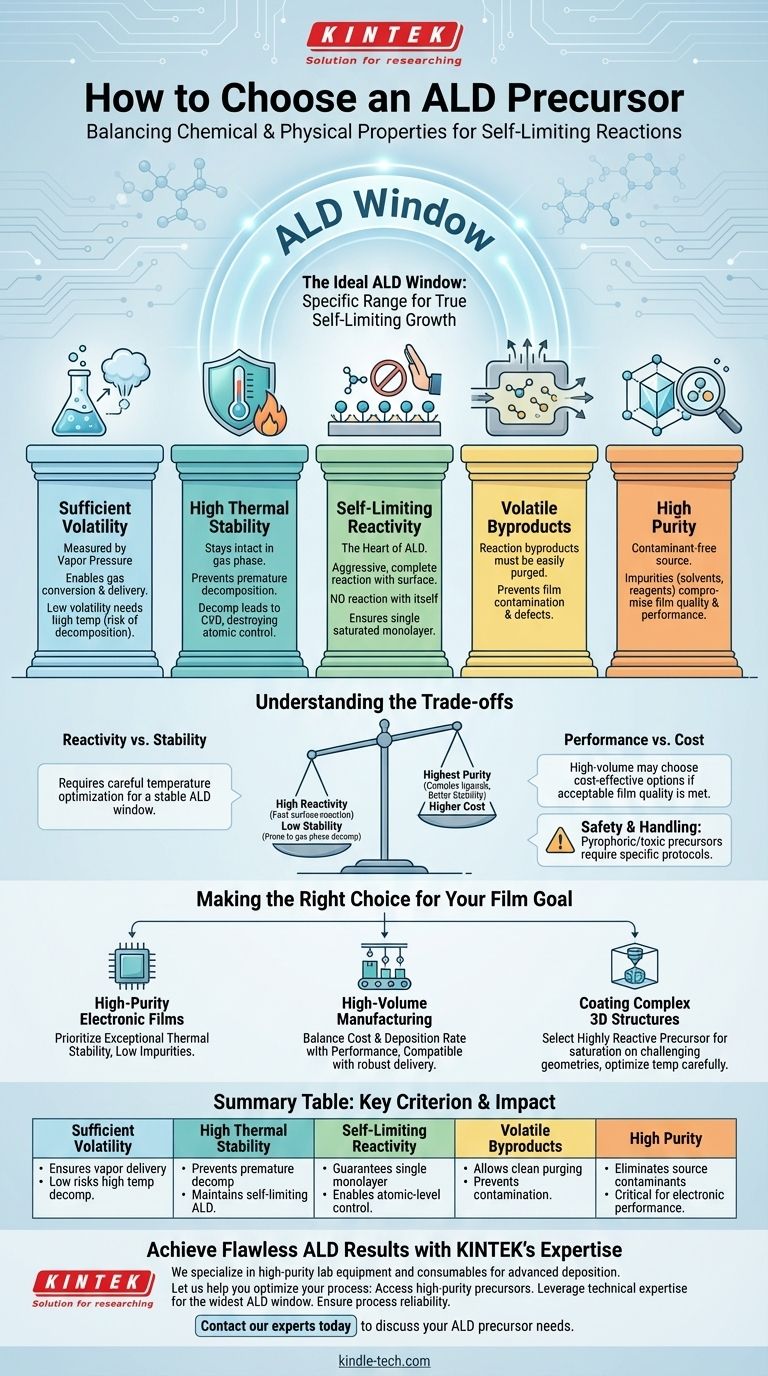 Comment choisir un précurseur ALD ? Sélectionnez le bon produit chimique pour des couches minces de qualité supérieure Guide Visuel