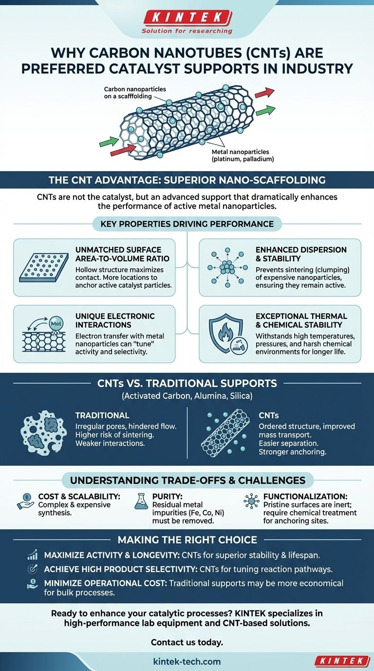 화학 산업에서 촉매로 탄소 나노튜브를 사용하는 것이 선호되는 이유는 무엇입니까? 촉매 성능 및 효율성 극대화 시각적 가이드