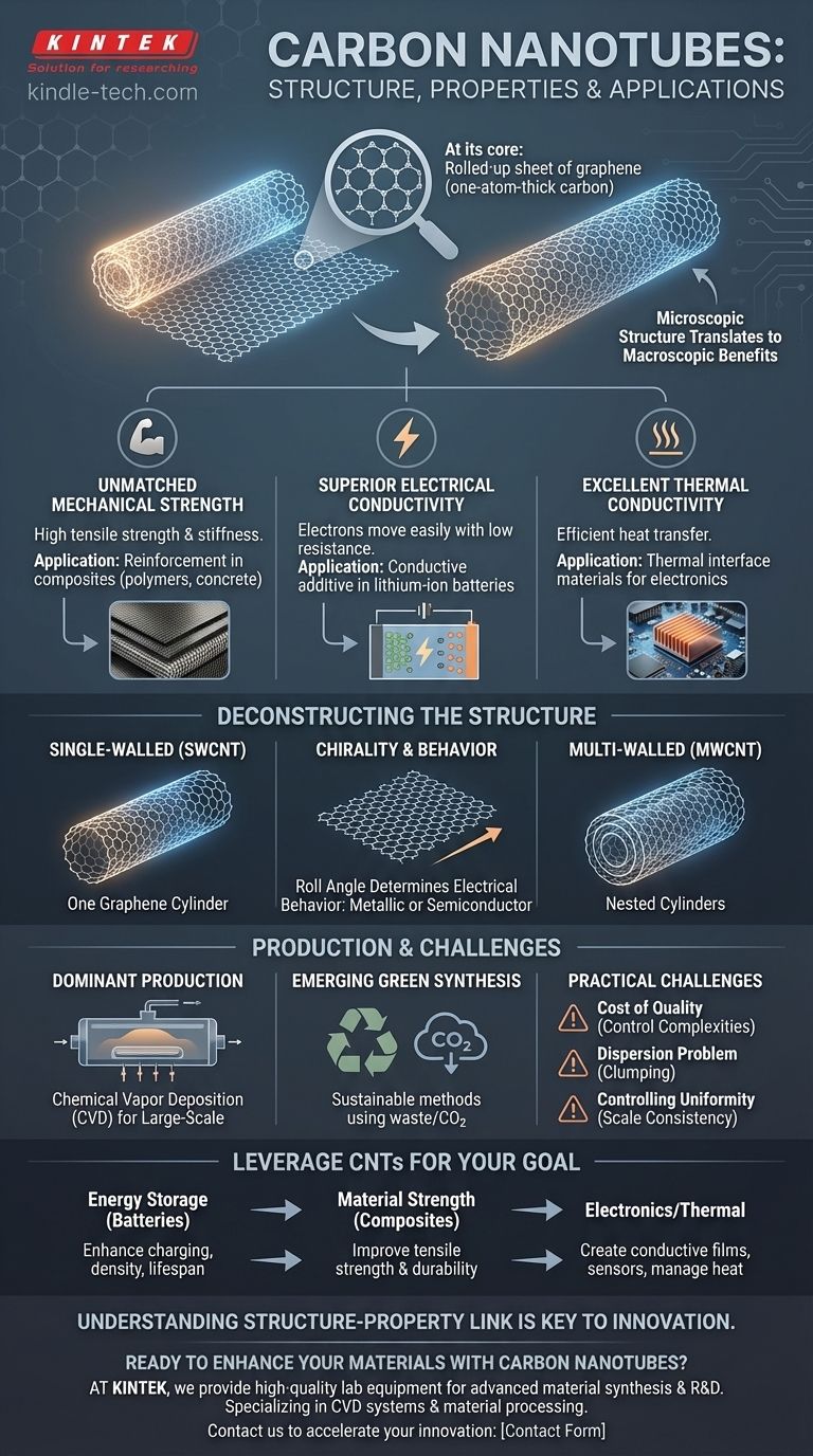 什么是碳纳米管的结构和性质？解锁无与伦比的强度和导电性 图解指南