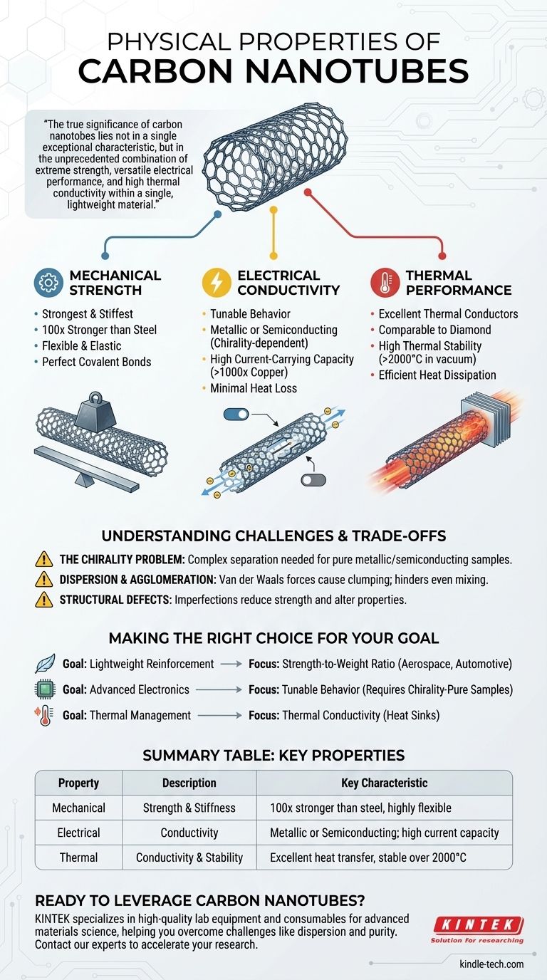 탄소나노튜브의 물리적 특성은 무엇인가요? 탁월한 강도 및 전도성을 알아보세요 시각적 가이드