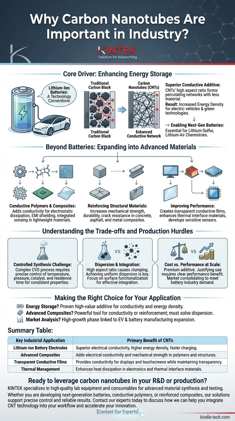 Por que os nanotubos de carbono são importantes na indústria? Desbloqueando o Desempenho de Materiais de Próxima Geração Guia Visual