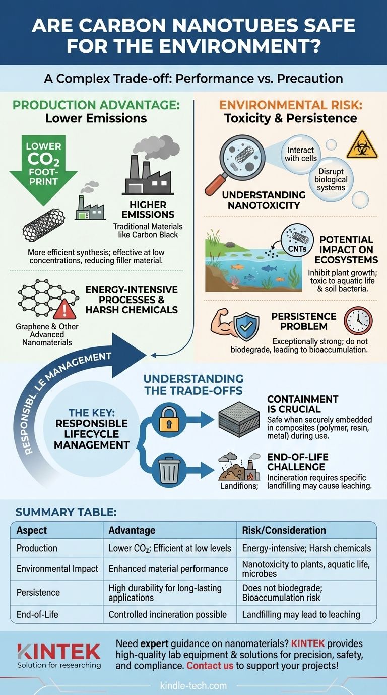 ¿Son seguros los nanotubos de carbono para el medio ambiente? Sopesando los beneficios de rendimiento frente a los riesgos ecológicos Guía Visual
