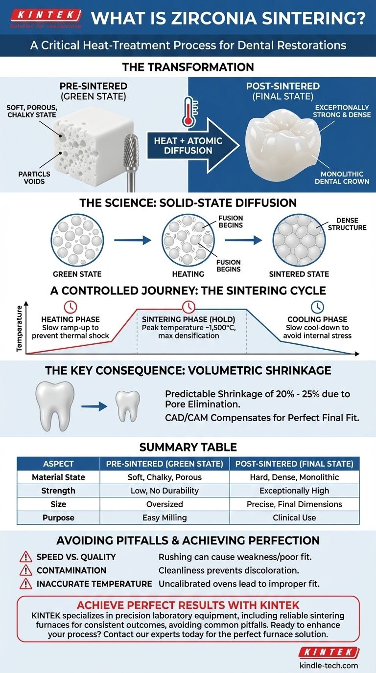 지르코니아 소결이란 무엇인가요? 내구성 있고 정밀한 치과 보철물의 핵심 시각적 가이드