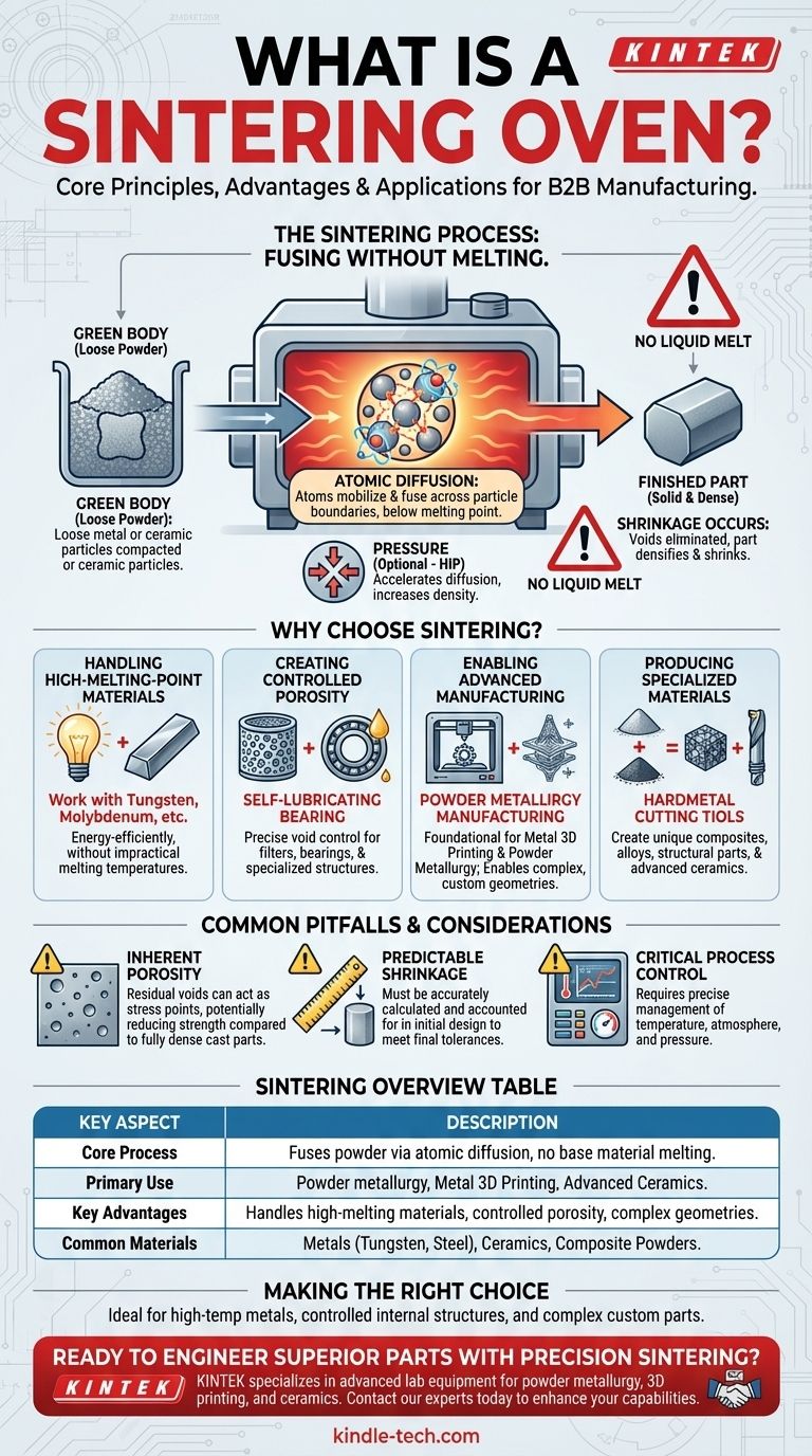 ما هو فرن التلبيد؟ المفتاح إلى مسحوق المعادن عالي الأداء والطباعة ثلاثية الأبعاد دليل مرئي