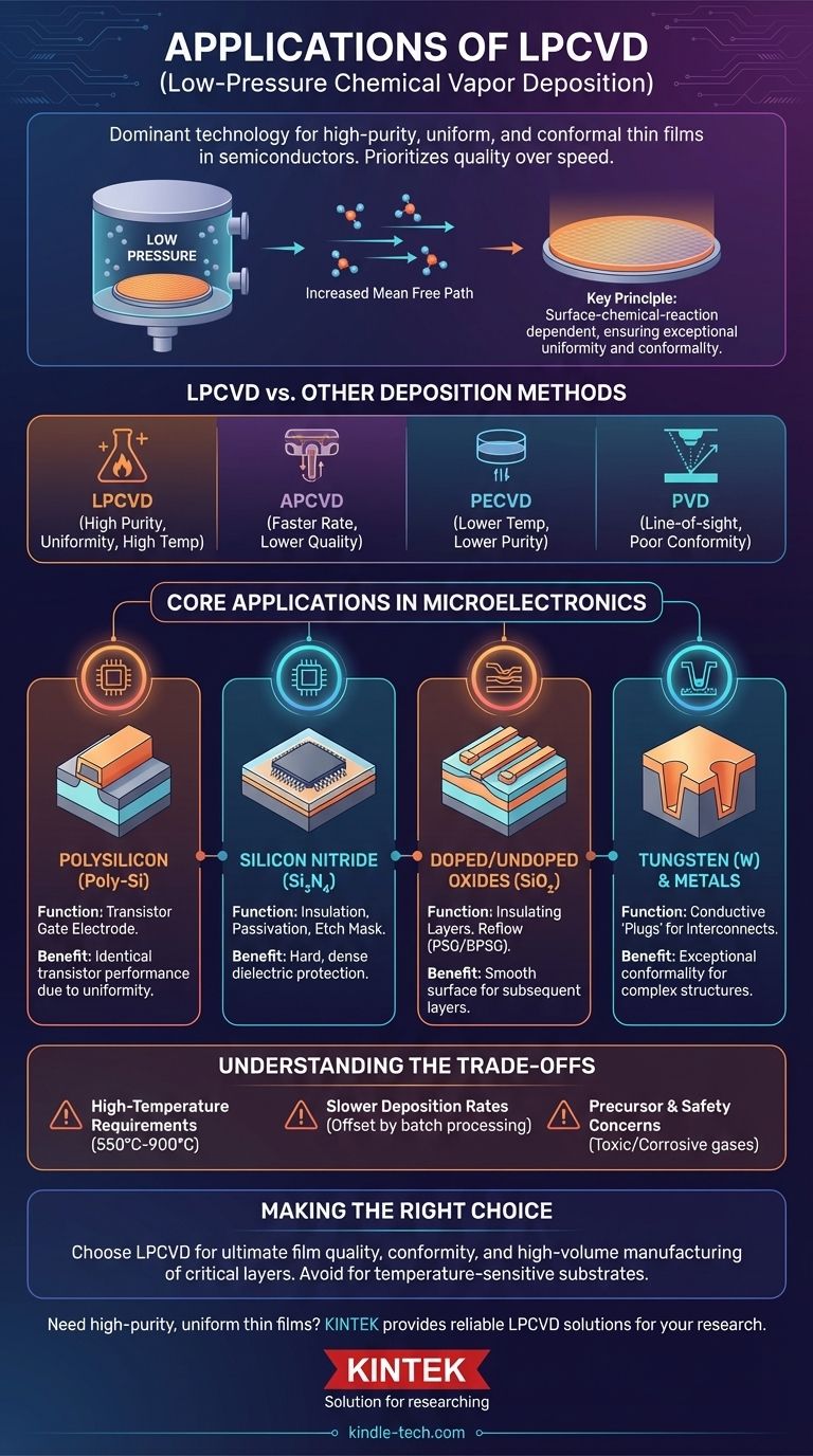 LPCVD의 응용 분야는 무엇인가요? 반도체 및 MEMS 제조의 주요 용도 시각적 가이드