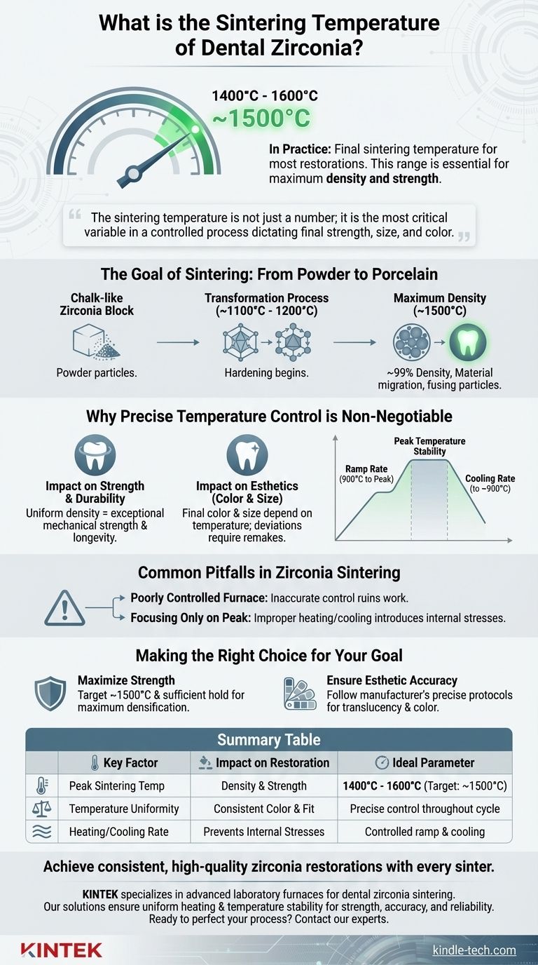 Quelle est la température de frittage de la zircone dentaire ? Obtenez une résistance et une esthétique maximales Guide Visuel