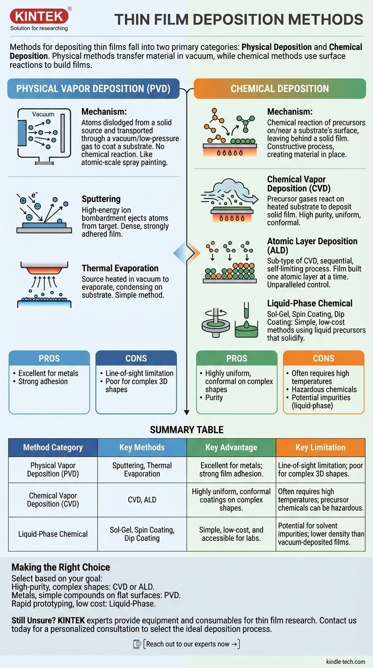 Which of the following are methods used to deposit thin films? A Guide to PVD, CVD & More Visual Guide