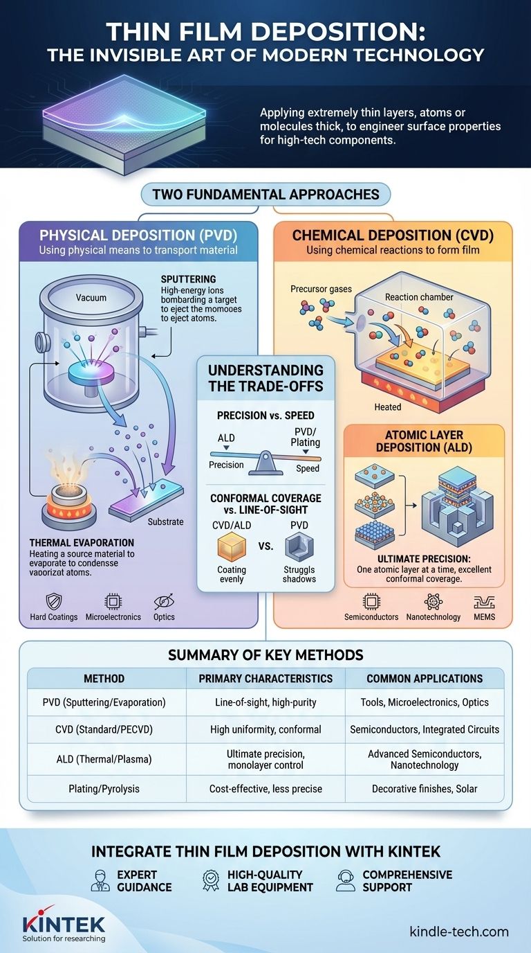 Was ist die Dünnschichtabscheidungstechnologie? Das Fundament moderner Elektronik und Materialien Visuelle Anleitung