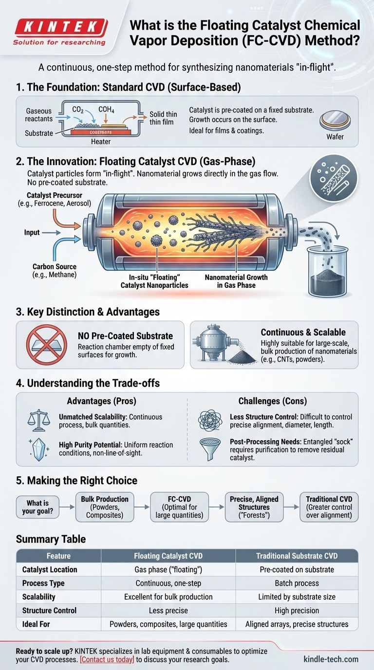 Qu'est-ce que la méthode de dépôt chimique en phase vapeur à catalyseur flottant ? Un guide pour la synthèse continue de nanomatériaux Guide Visuel