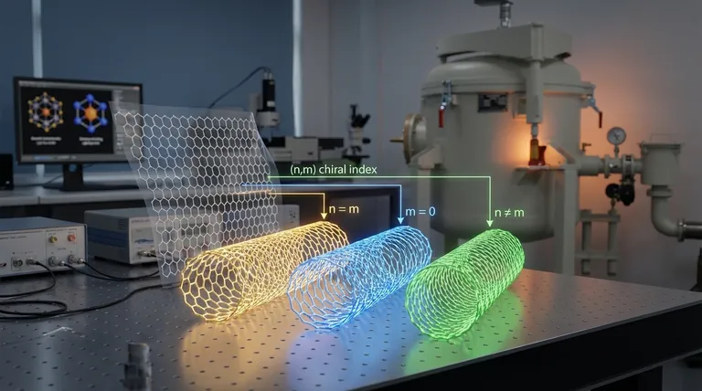 O que é o diâmetro de quiralidade de um nanotubo de carbono? Como a Quiralidade Determina as Propriedades dos NTCs