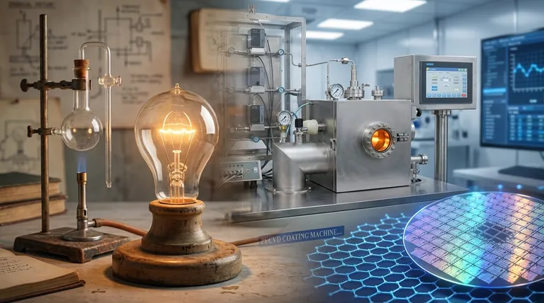 Qual é a história da deposição química de vapor? De Lâmpadas a Eletrônicos Modernos