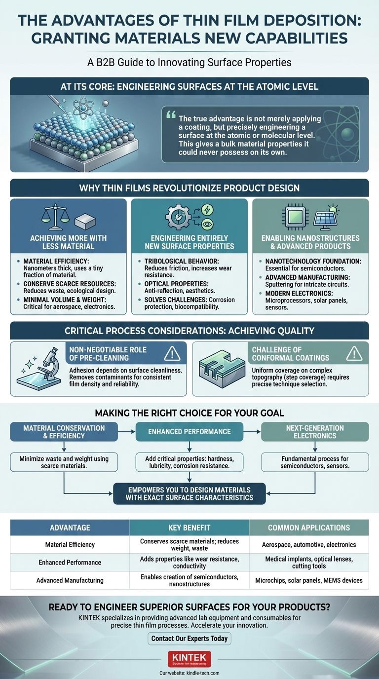 Was sind die Vorteile der Dünnschichtabscheidung? Neue Materialeigenschaften und Effizienz freischalten Visuelle Anleitung