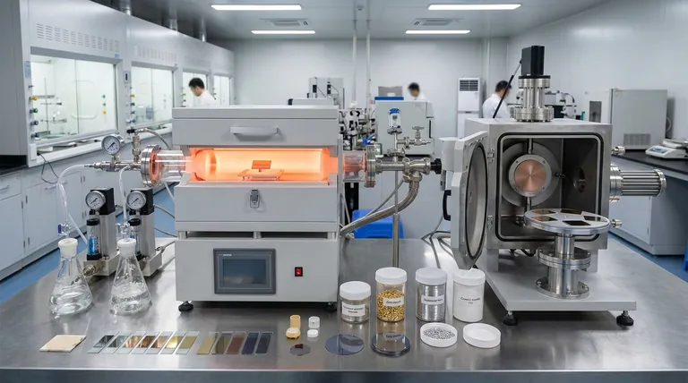 ¿Qué productos químicos muestran deposición? Una guía de materiales PVD y CVD para su aplicación