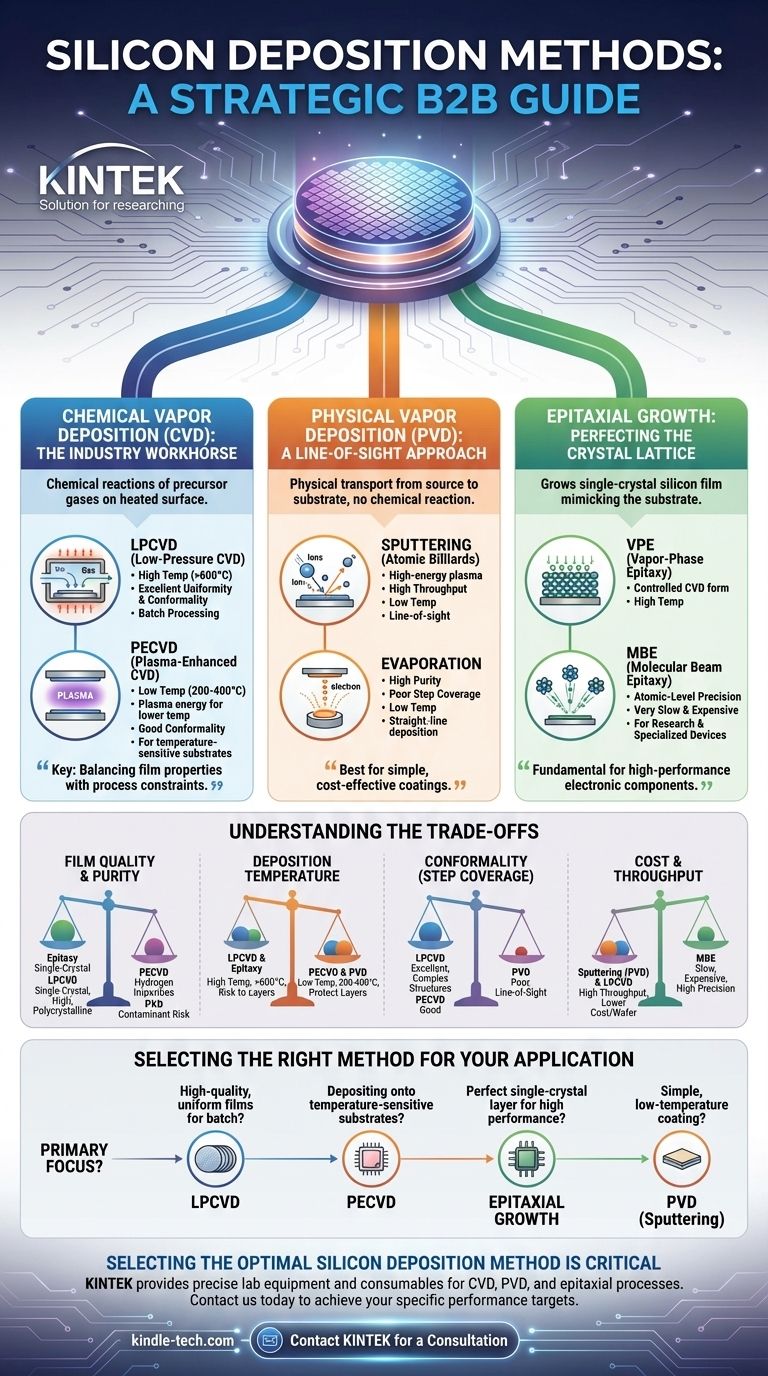 硅沉积的方法有哪些？为您的应用选择正确的技术 图解指南