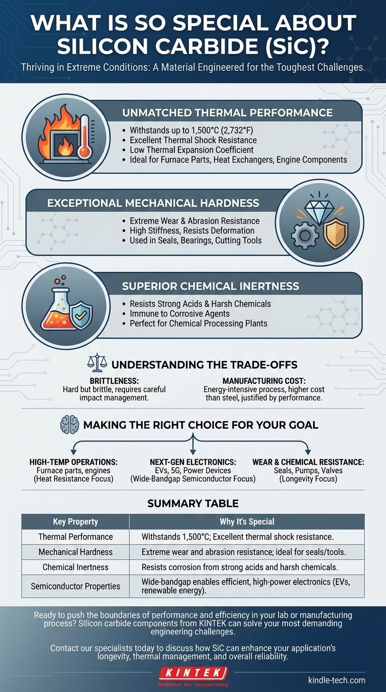 탄화규소(SiC)가 특별한 이유는 무엇일까요? 극한 환경에서 탁월한 성능을 발휘합니다 시각적 가이드