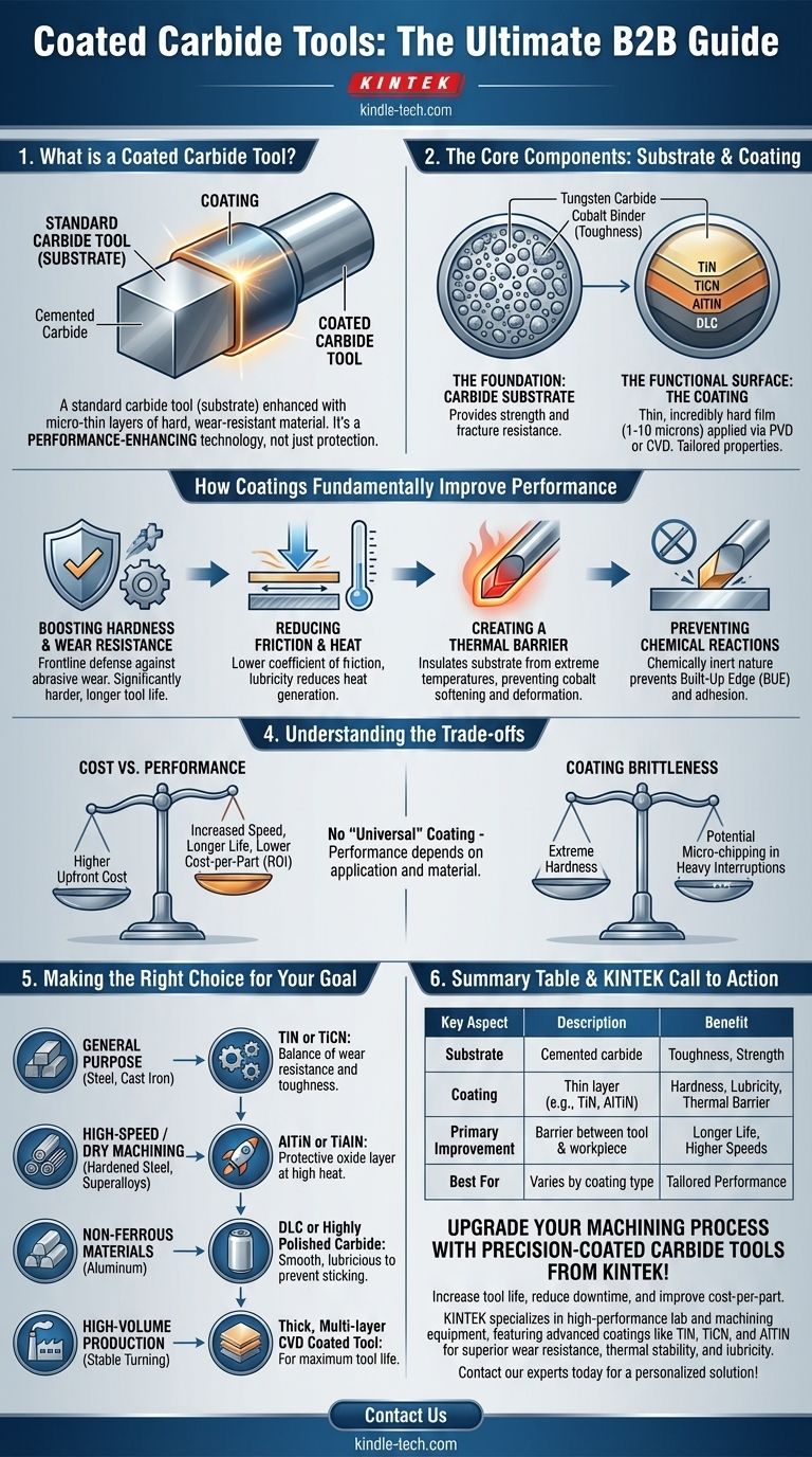 Cos'è un utensile in metallo duro rivestito? Aumenta le prestazioni di lavorazione con rivestimenti avanzati Guida Visiva