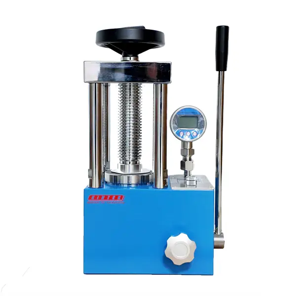 Front of manual tablet press