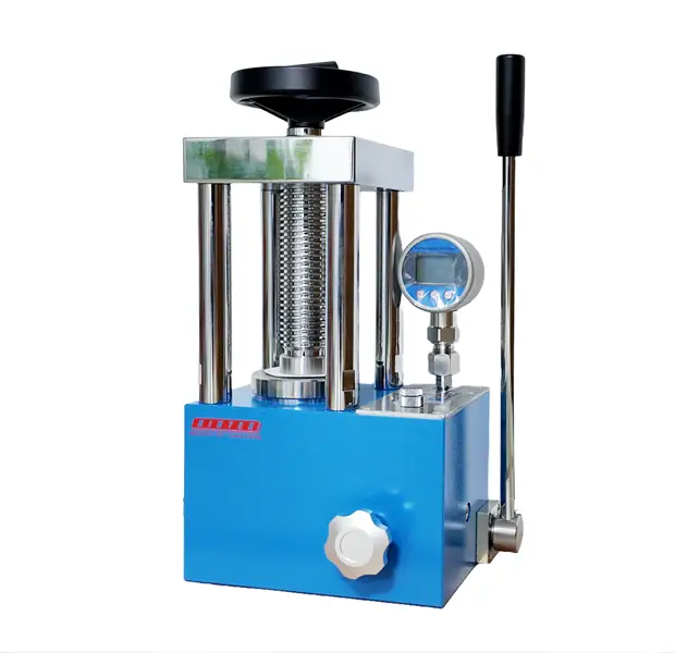 Côté de la presse à comprimés manuelle