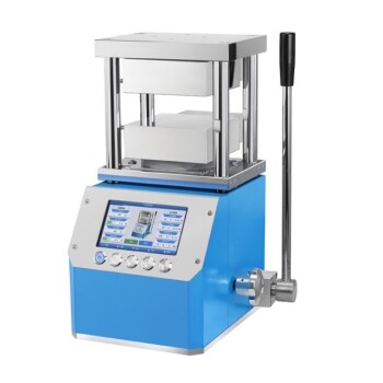 Heated Hydraulic Press Machine with Integrated Manual Heated Plates for Lab Use