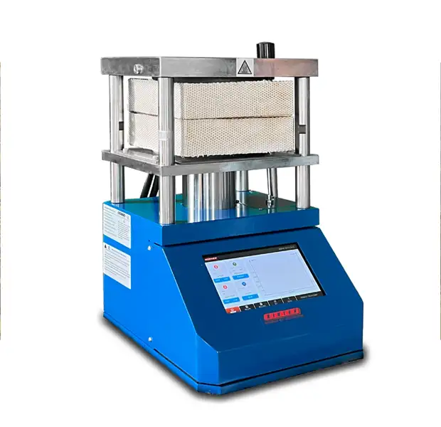 Side of manual tablet press