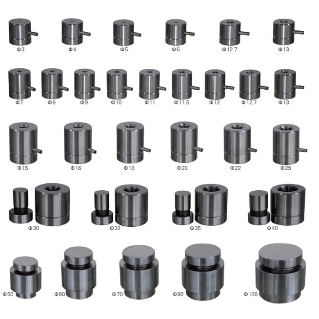Taille standard des moules de presse cylindrique