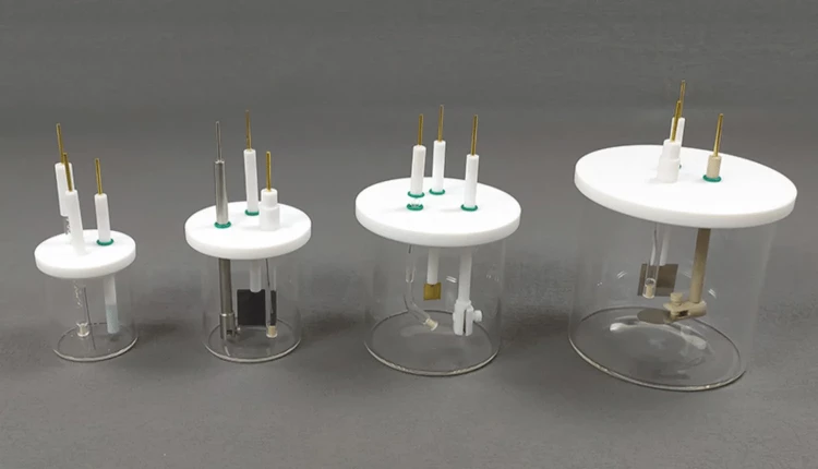 detalhe das células electrolíticas
