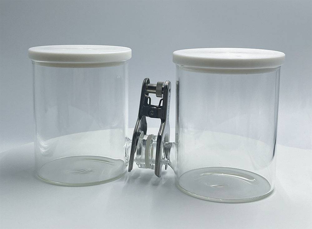 Detalle célula electrolítica tipo H 7