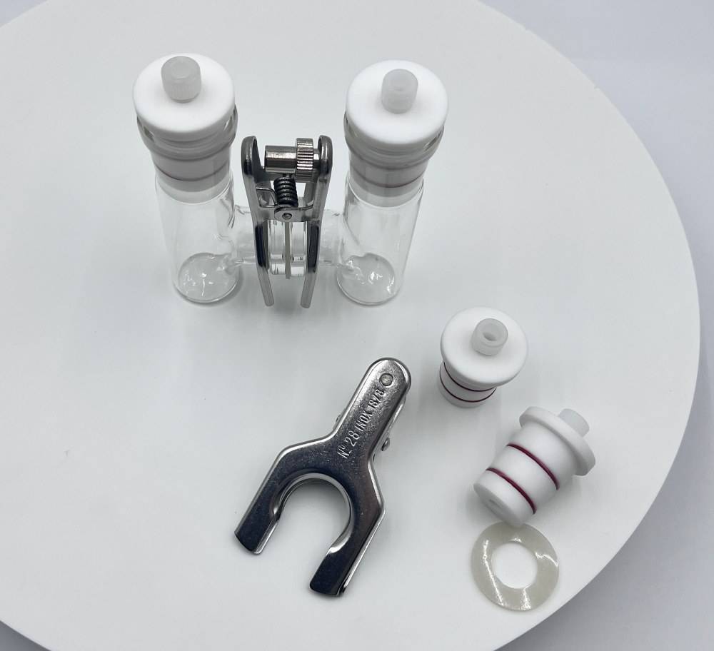 Detalle célula electrolítica tipo H 5