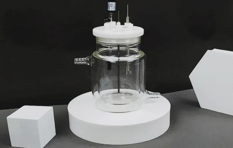 Double-layer water bath electrolytic cell detail 1
